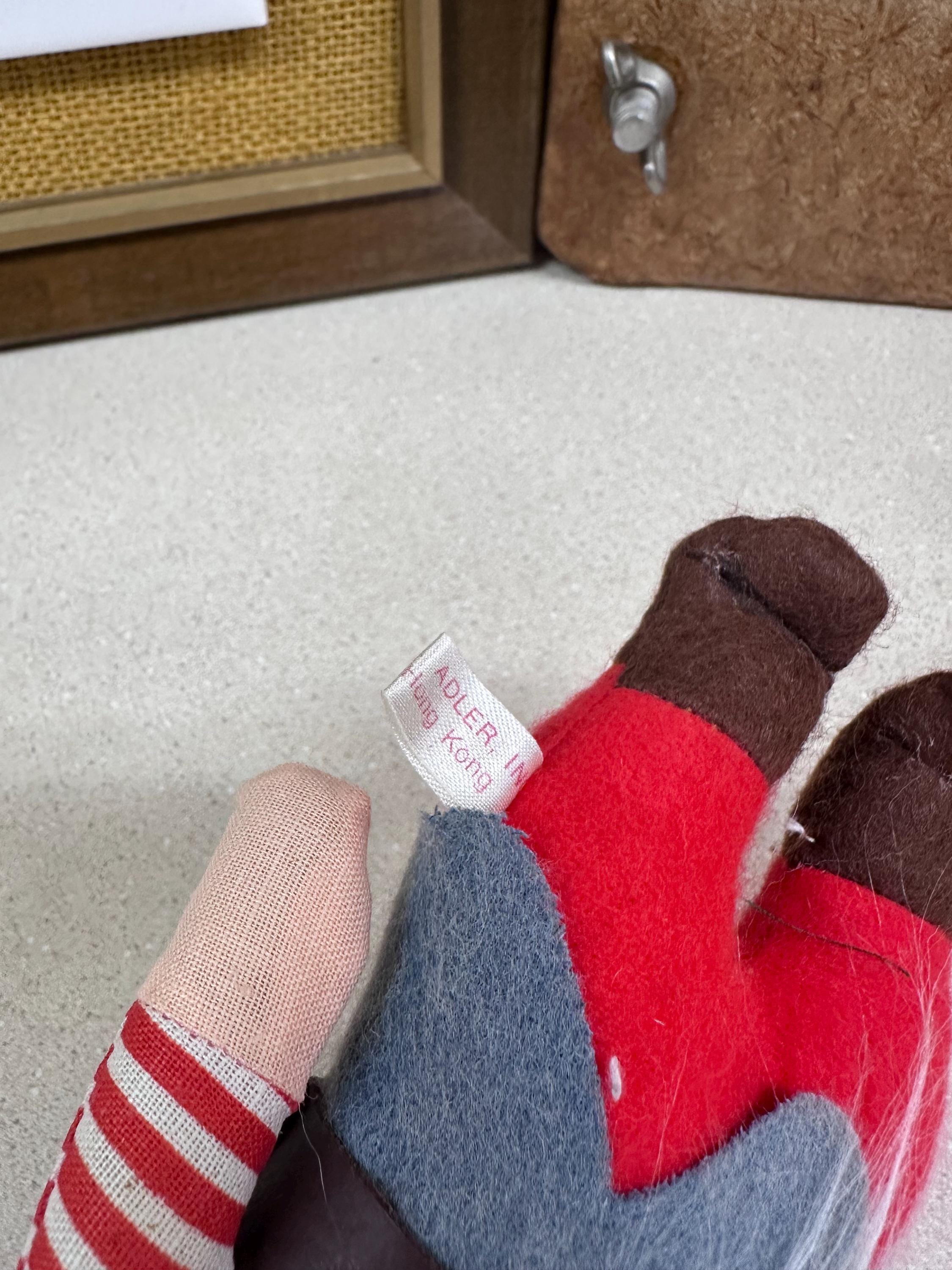 Vintage Kurt Adler Christmas Gnome Ornaments: Set of 2