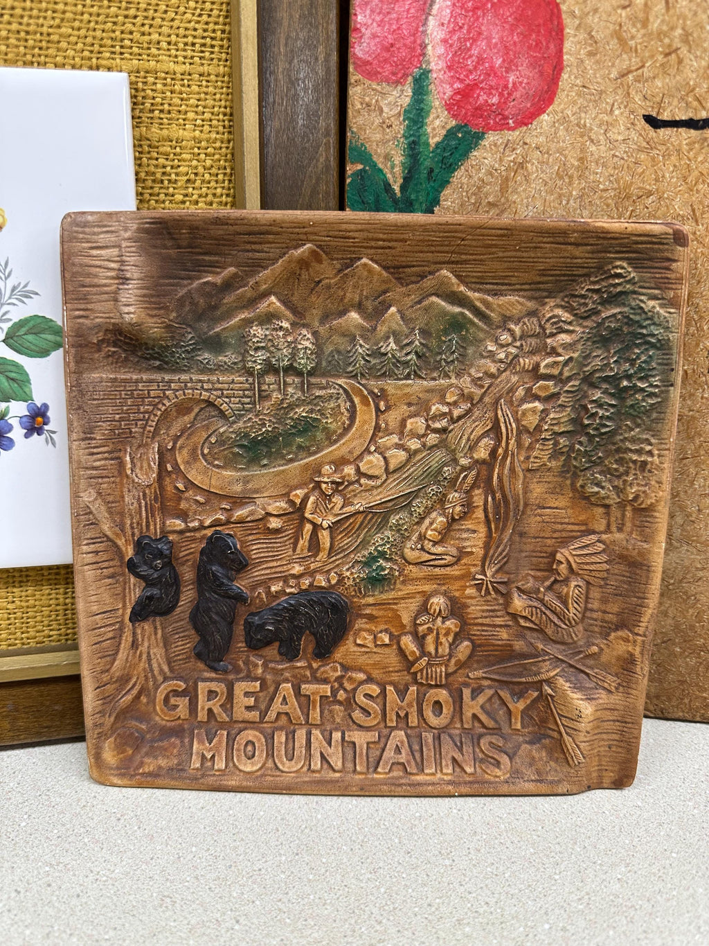 Vintage Ashtray Great Smoky Mountains National Park Souvenir