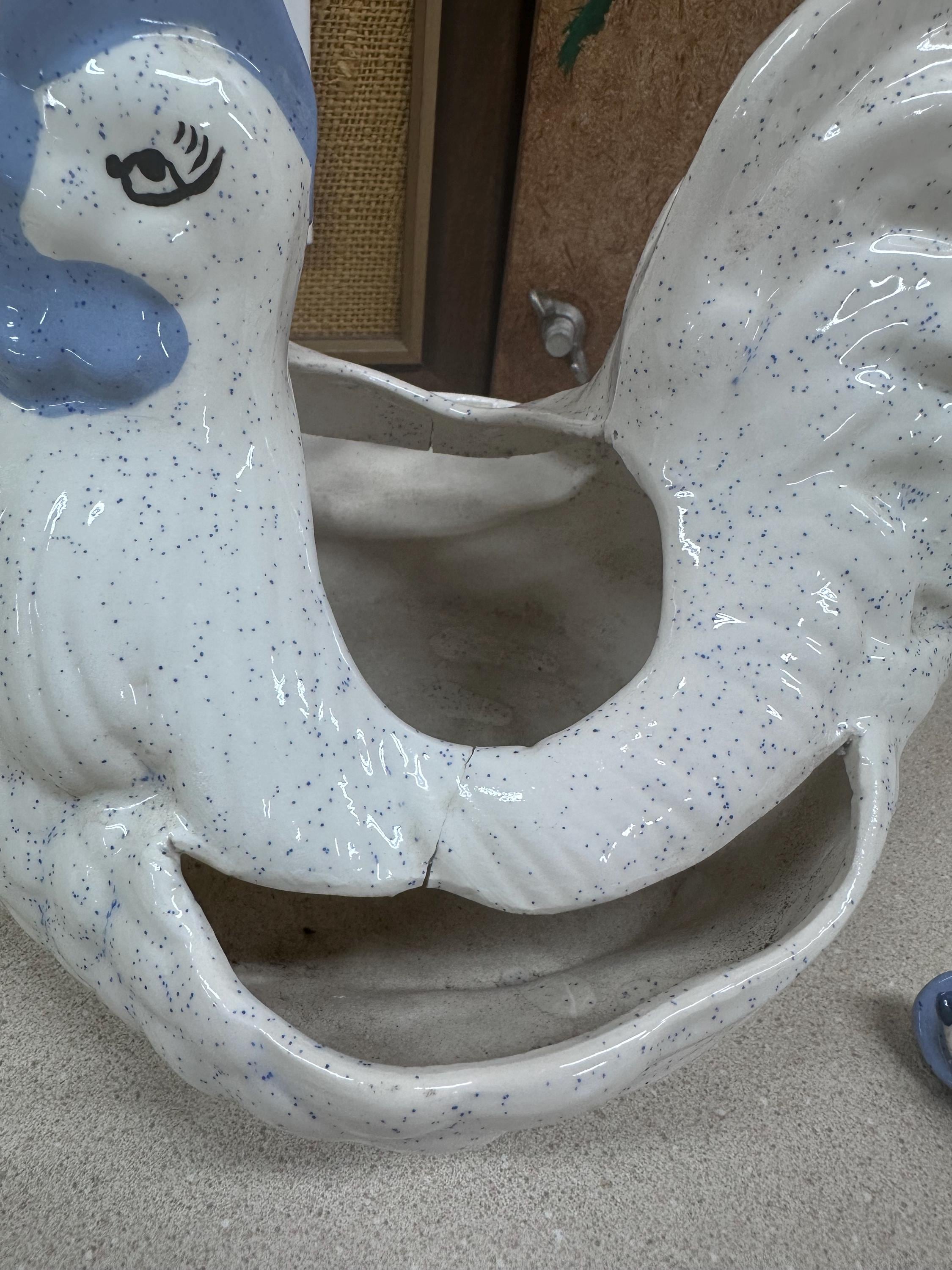 Vintage Hen & Chick Planter Set: Retro Farmhouse Decor