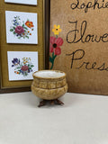 Vintage Planter/ Pot/ Plants/ Tan/ Natural/ Succulents/ Plant Vessel/ Retro/ Native American Print