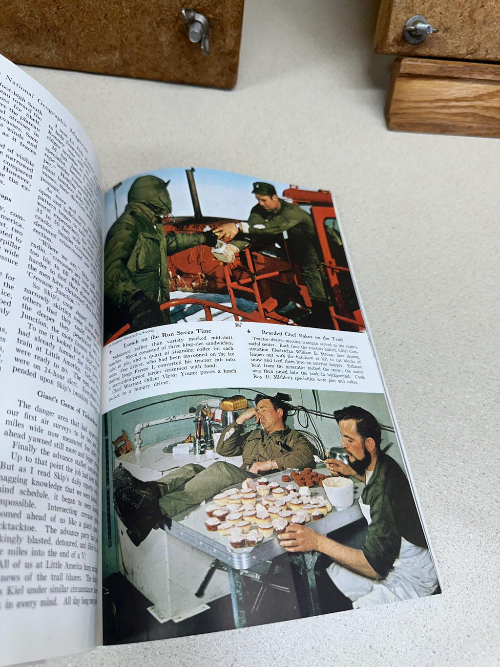 Vintage 1957 National Geographic Magazine Set: Ads, Articles, Photographs Set of 7