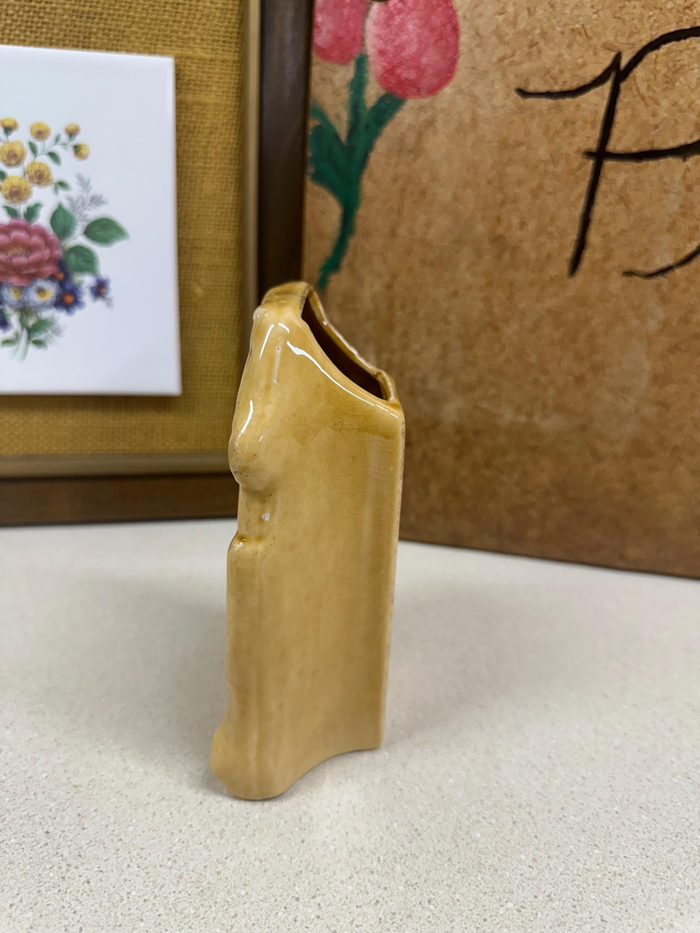 Vintage Ceramic Wall Sconce Planter: Farmhouse Decor Trinket Holder