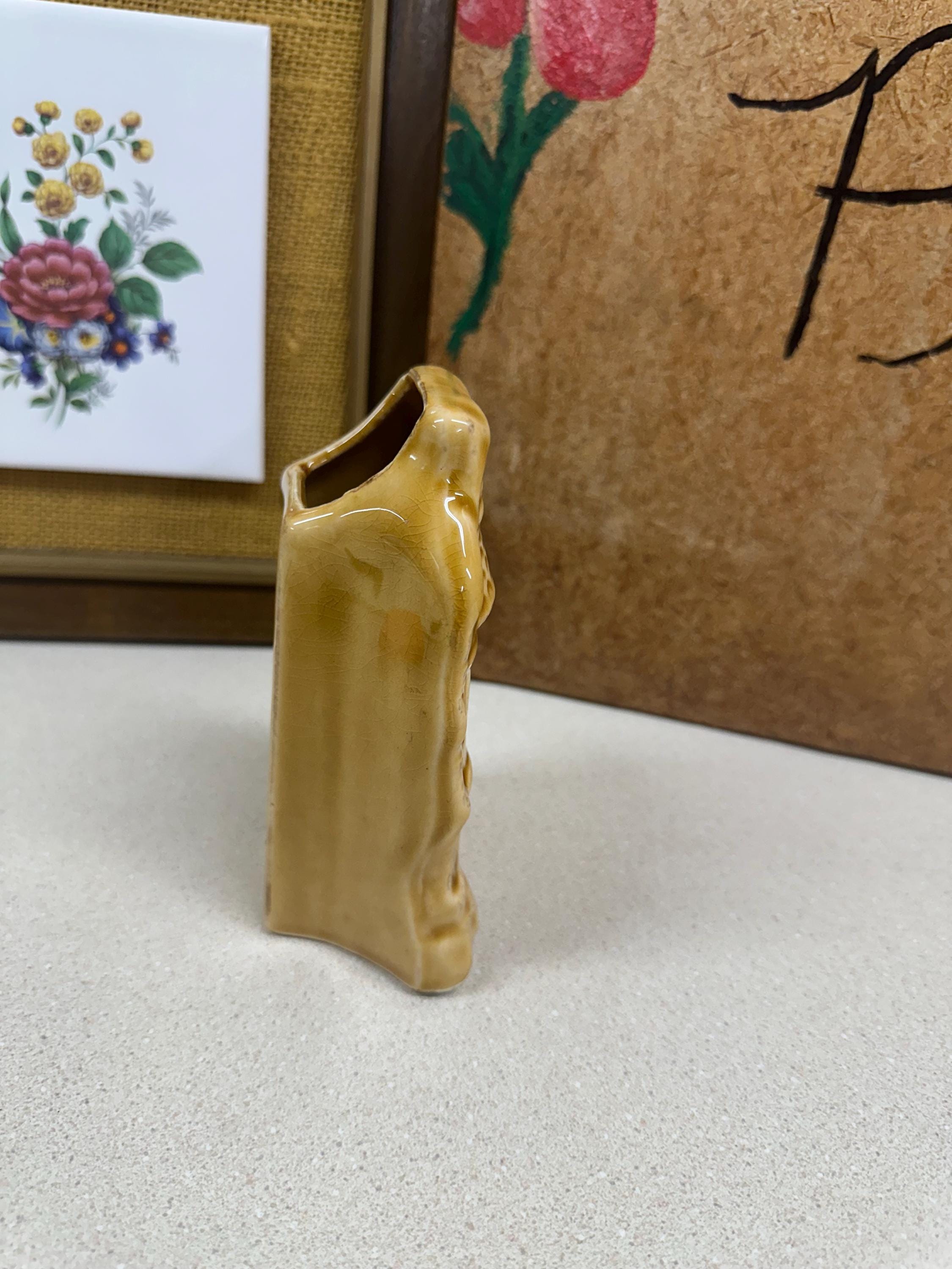 Vintage Ceramic Wall Sconce Planter: Farmhouse Decor Trinket Holder