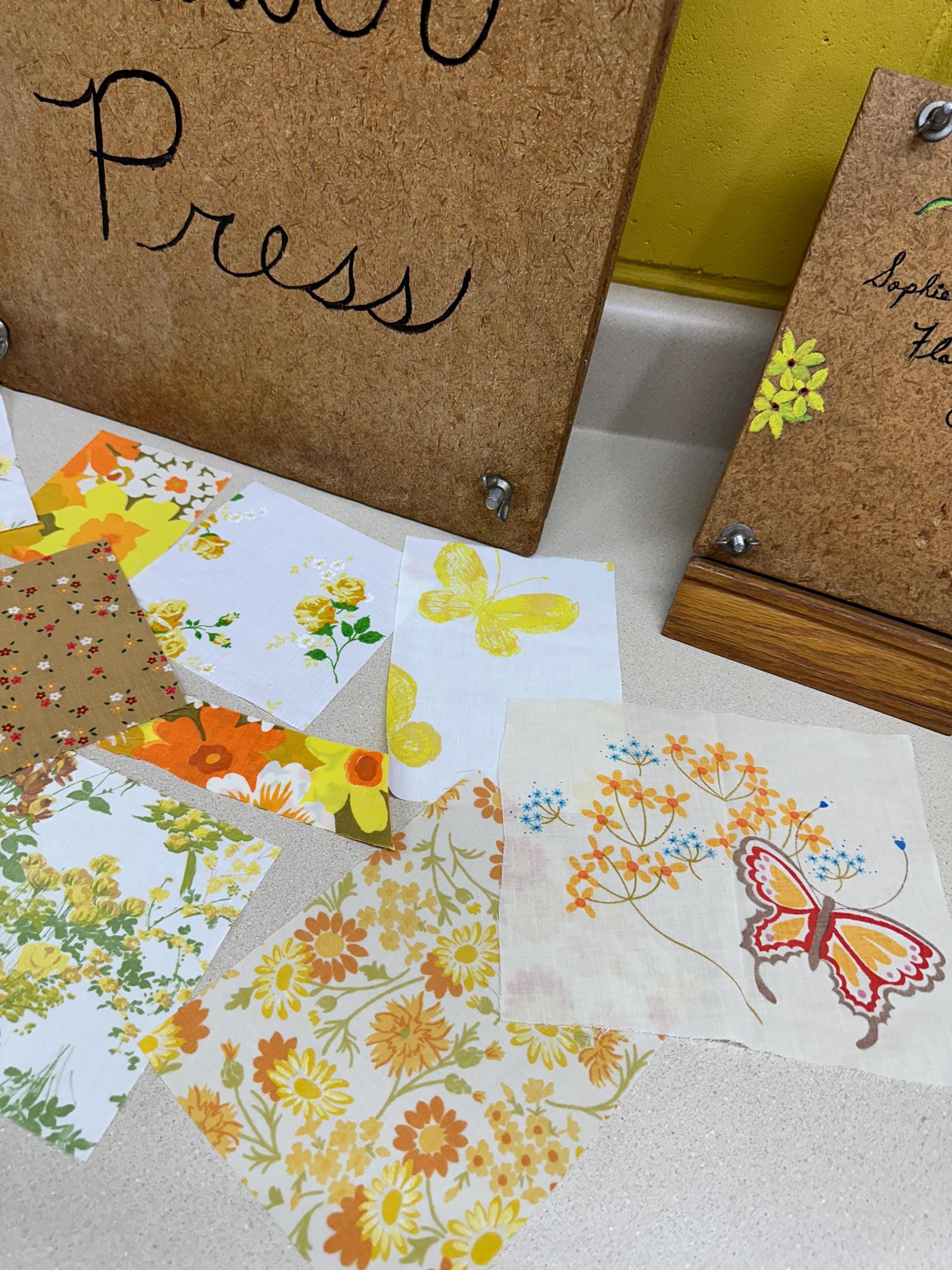 Vintage Fabric Scrap Bundle: Muslin & Percale Quilt Pieces