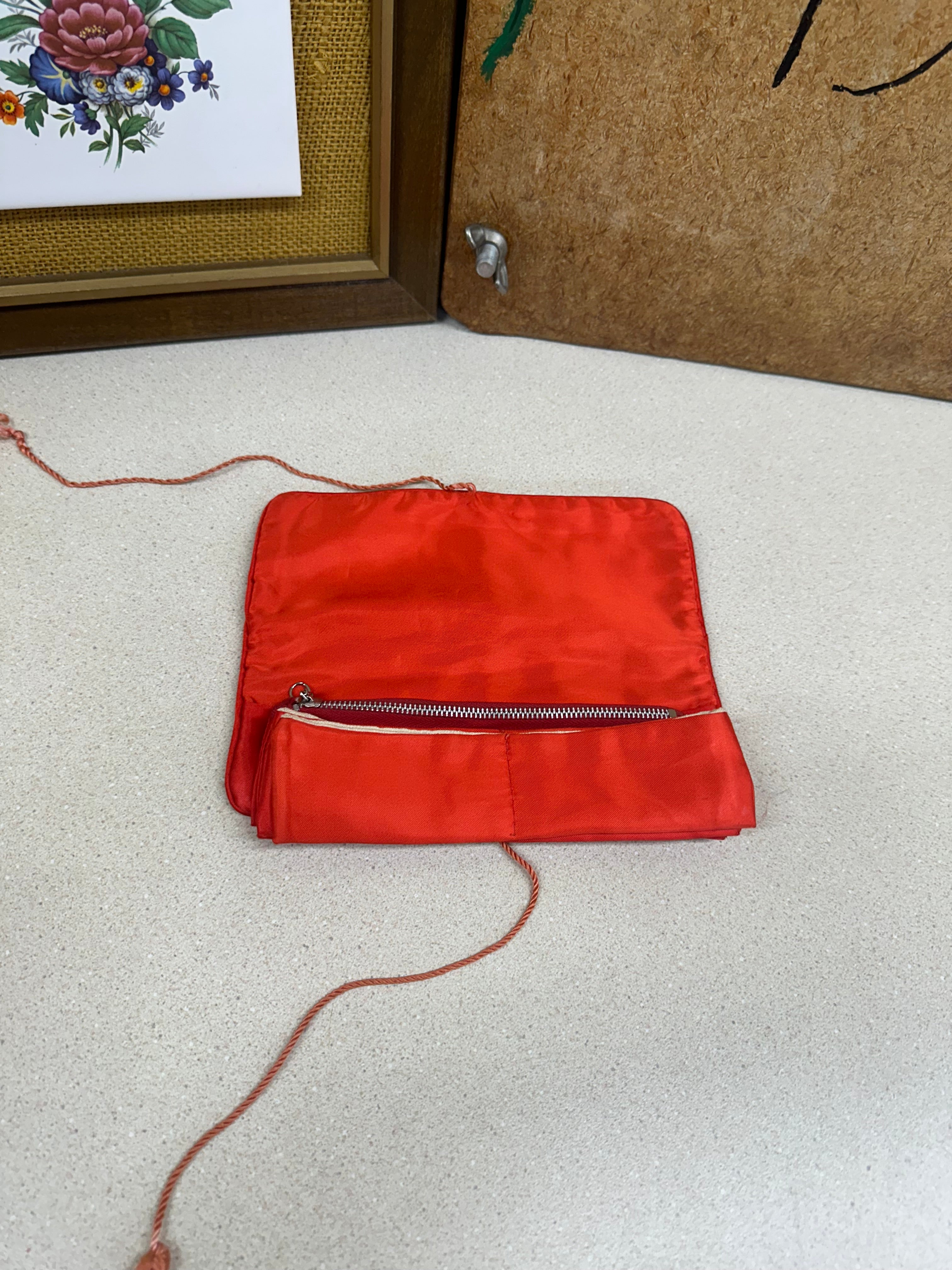 Vintage Jewelry Bag Accessory Storage Sewing Pouch Retro Flowers