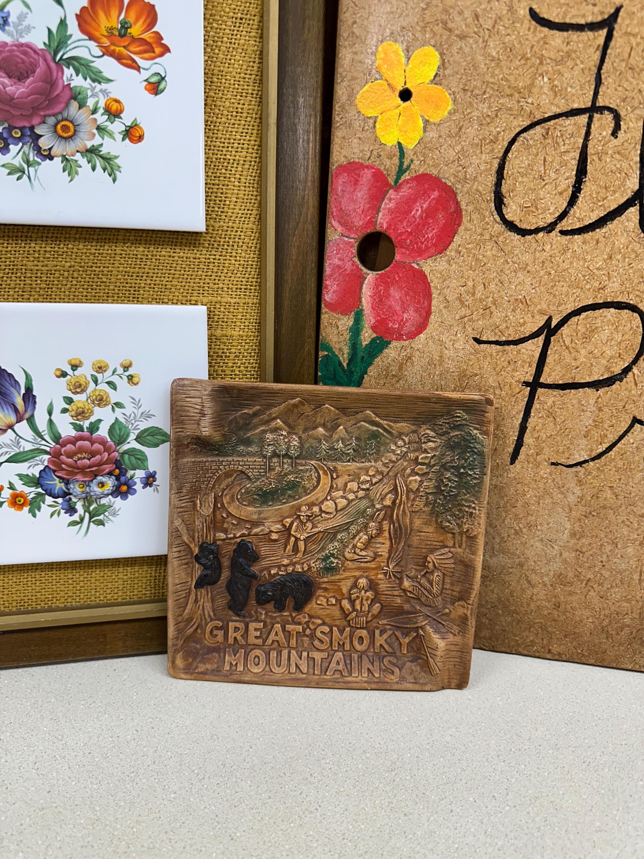 Vintage Ashtray Great Smoky Mountains National Park Souvenir