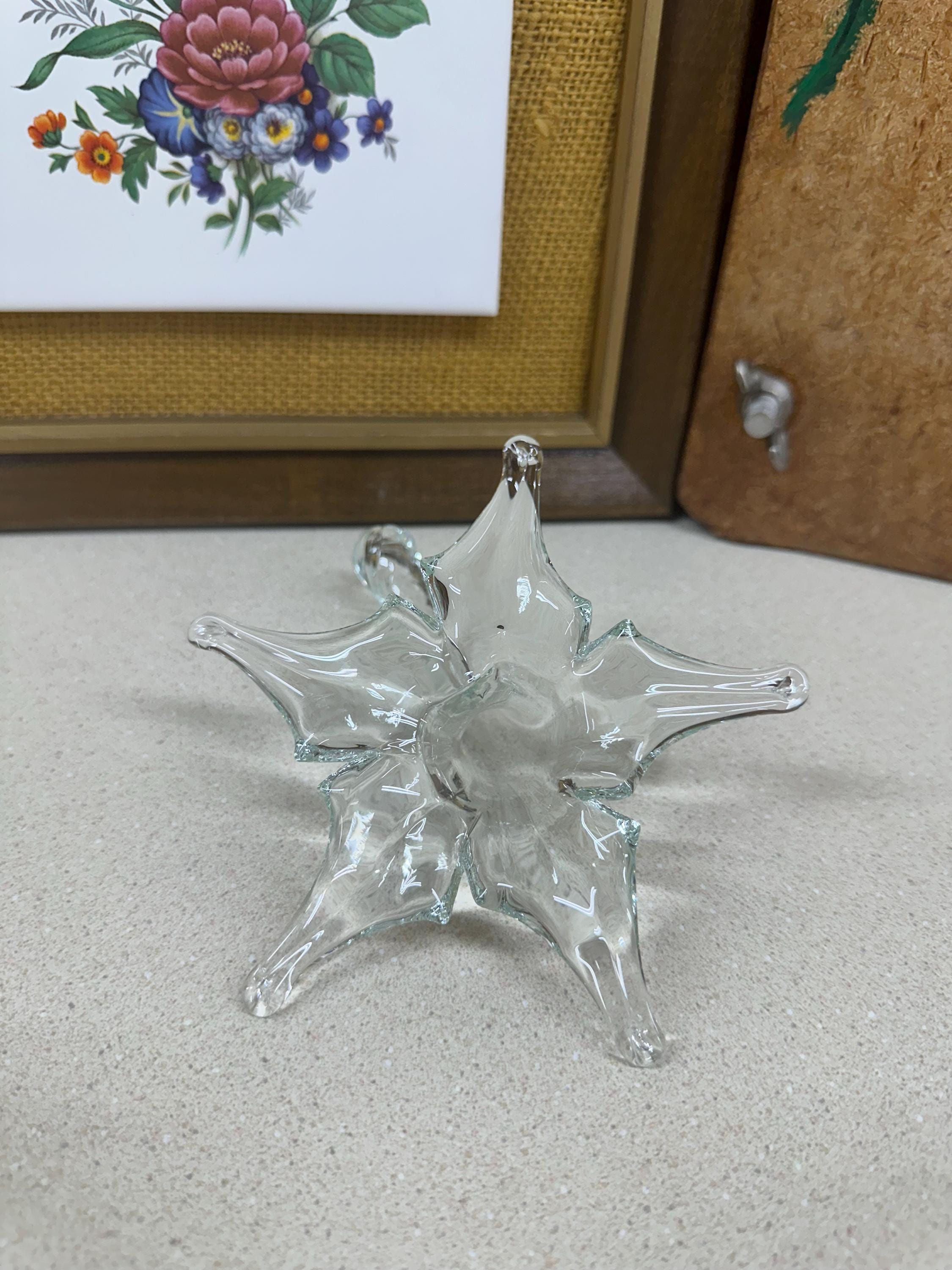 Small Clear Glass Vase: Vintage Bud Floral Arrangement