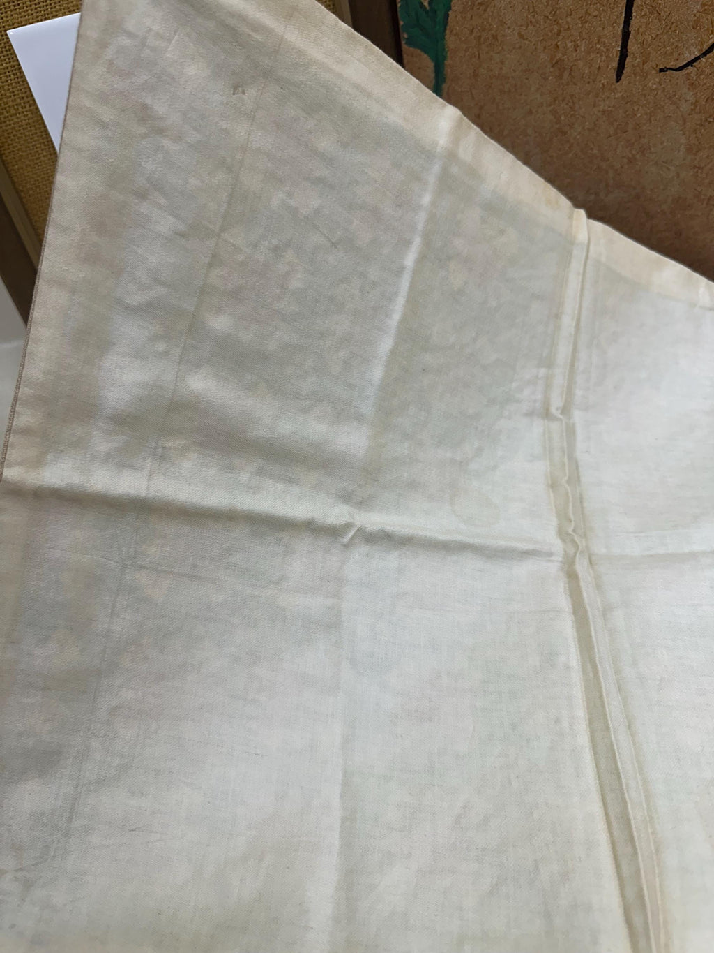 Handmade Vintage Pillow Cover: Repurposed Linen, 20x15 Inches