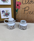 Vintage Creamer & Sugar Bowl Cream and Sugar Set of 2 Midwinter England Stoneware