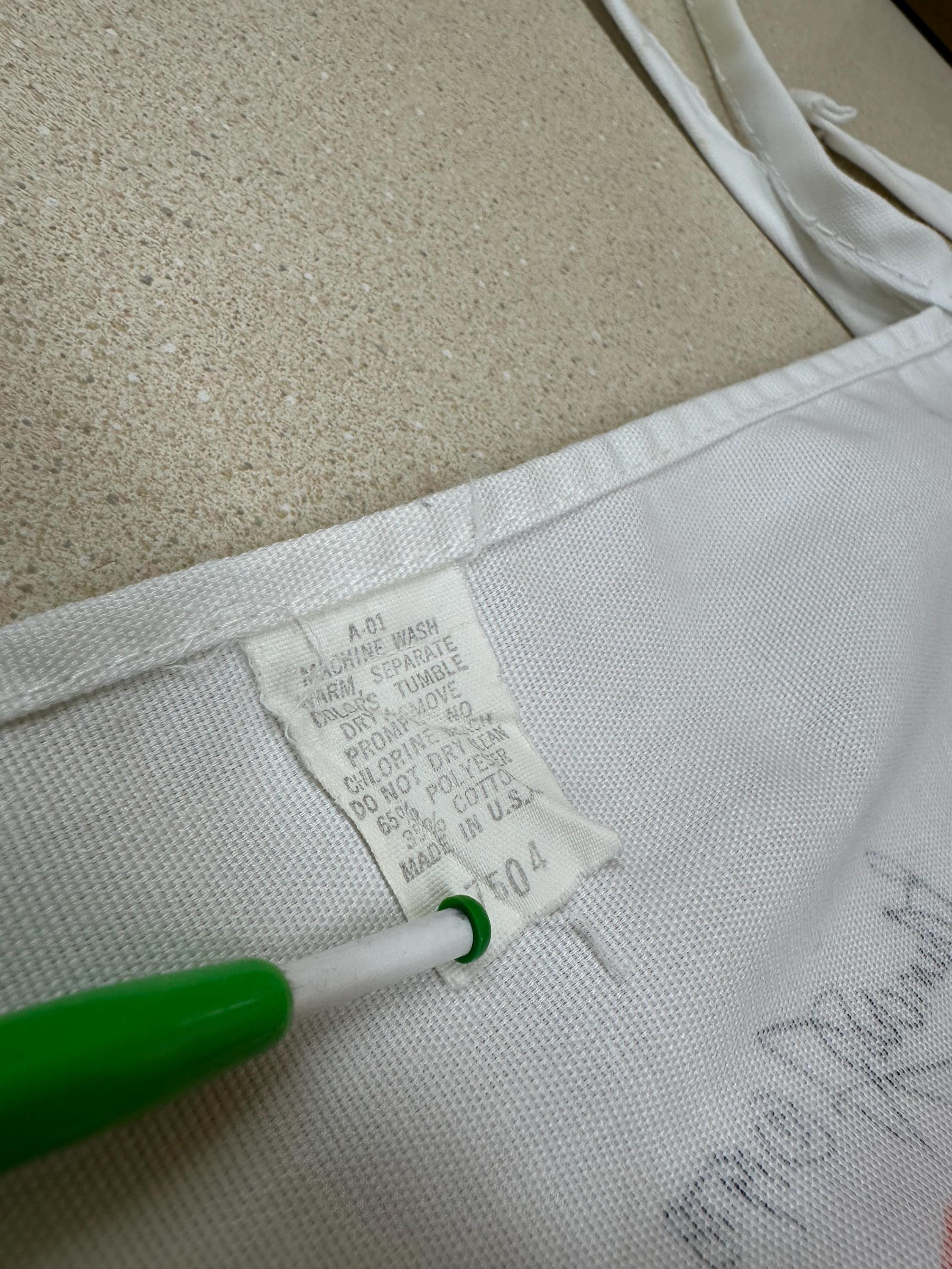 Vintage 1978 Rainbow Kitchen Apron - Adjustable Neck Strap