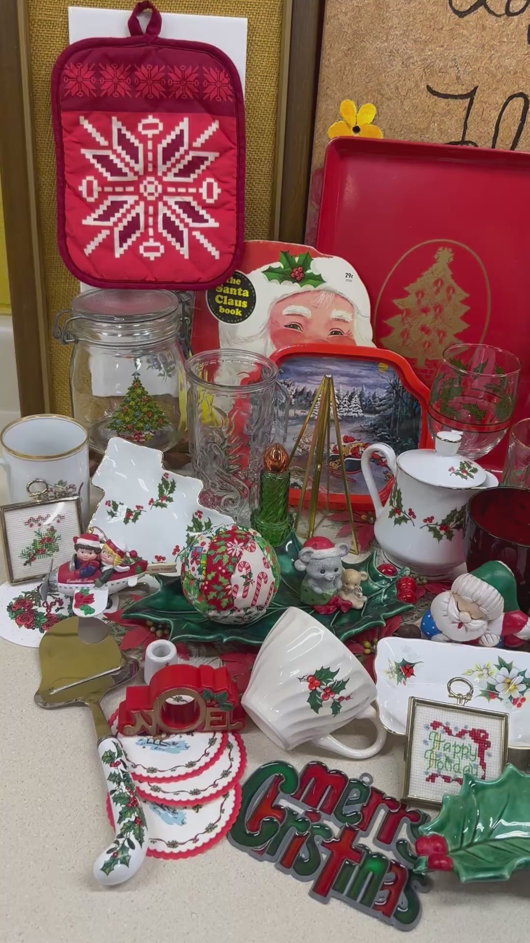 Vintage Christmas Mystery Box: Holiday Decor Surprise